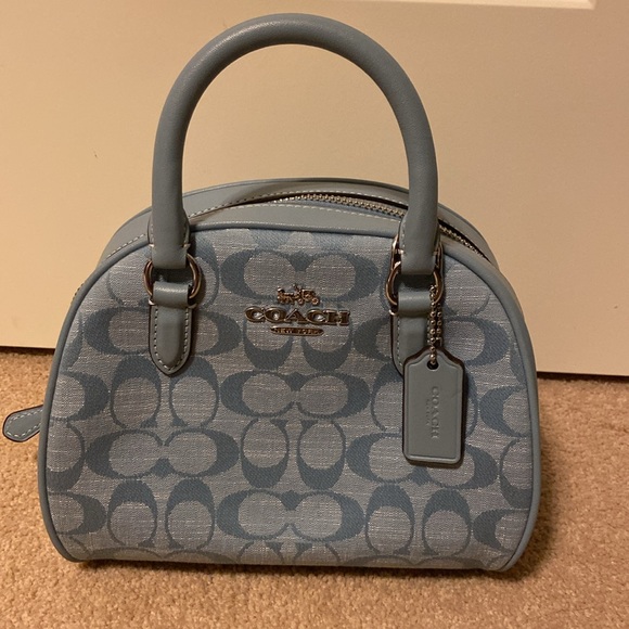 Coach Handbags - NWT Small Coach Denim Bag.  Comes with Two Handles.